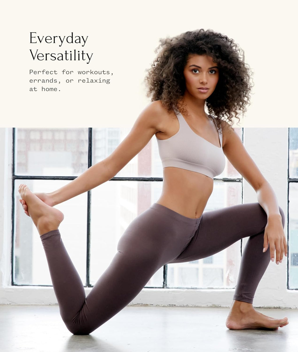 | Velvety Soft Lightweight Leggings | Moisture Wicking | Yoga | 2 Pack