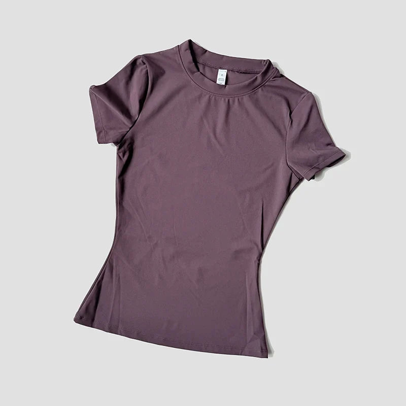 Women’s Seamless Short Sleeve Yoga Top – Fitness & Running Activewear