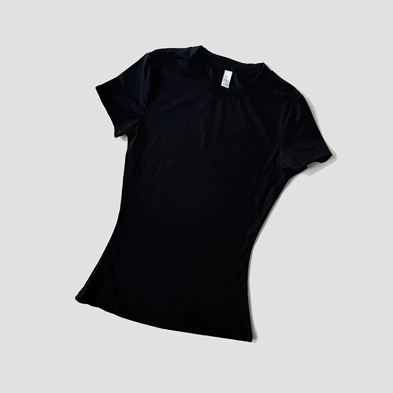 Women’s Seamless Short Sleeve Yoga Top – Fitness & Running Activewear