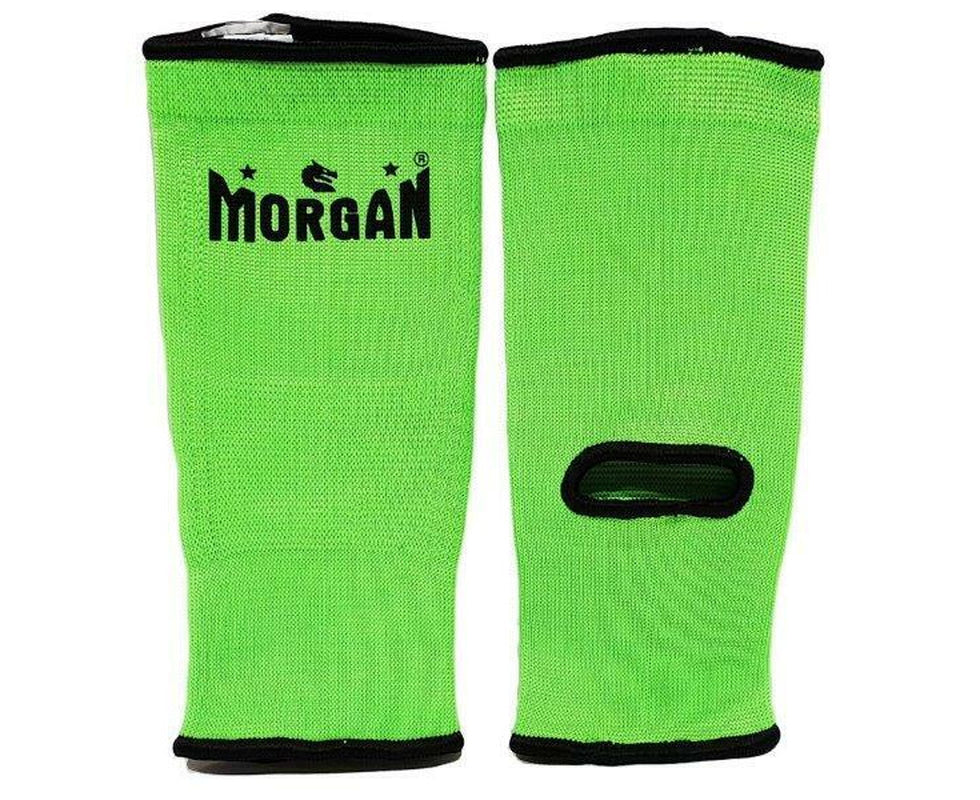 Morgan Ankle Protectors (Pair) Mma Muay Thai Kick Boxing Training - Black/Red Trim